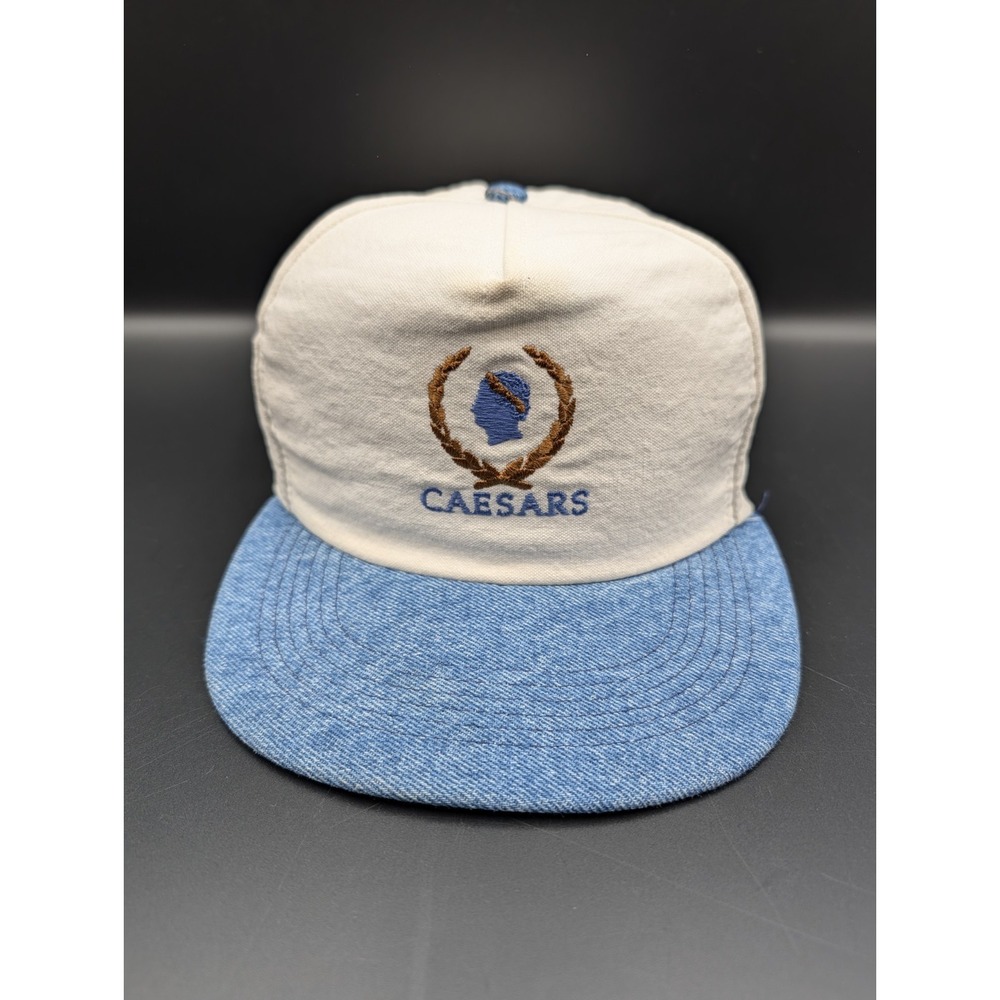 Vintage Caesars Palace Las Vegas USA Snapback Baseball Hat Cap Canvas